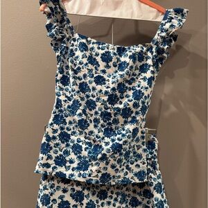 Albion Bella Tankini, Santorini top-S & Santorini High Waisted Swim Skirt- M